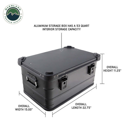 Overland Vehicle Systems Aluminum Box Storage 53QT