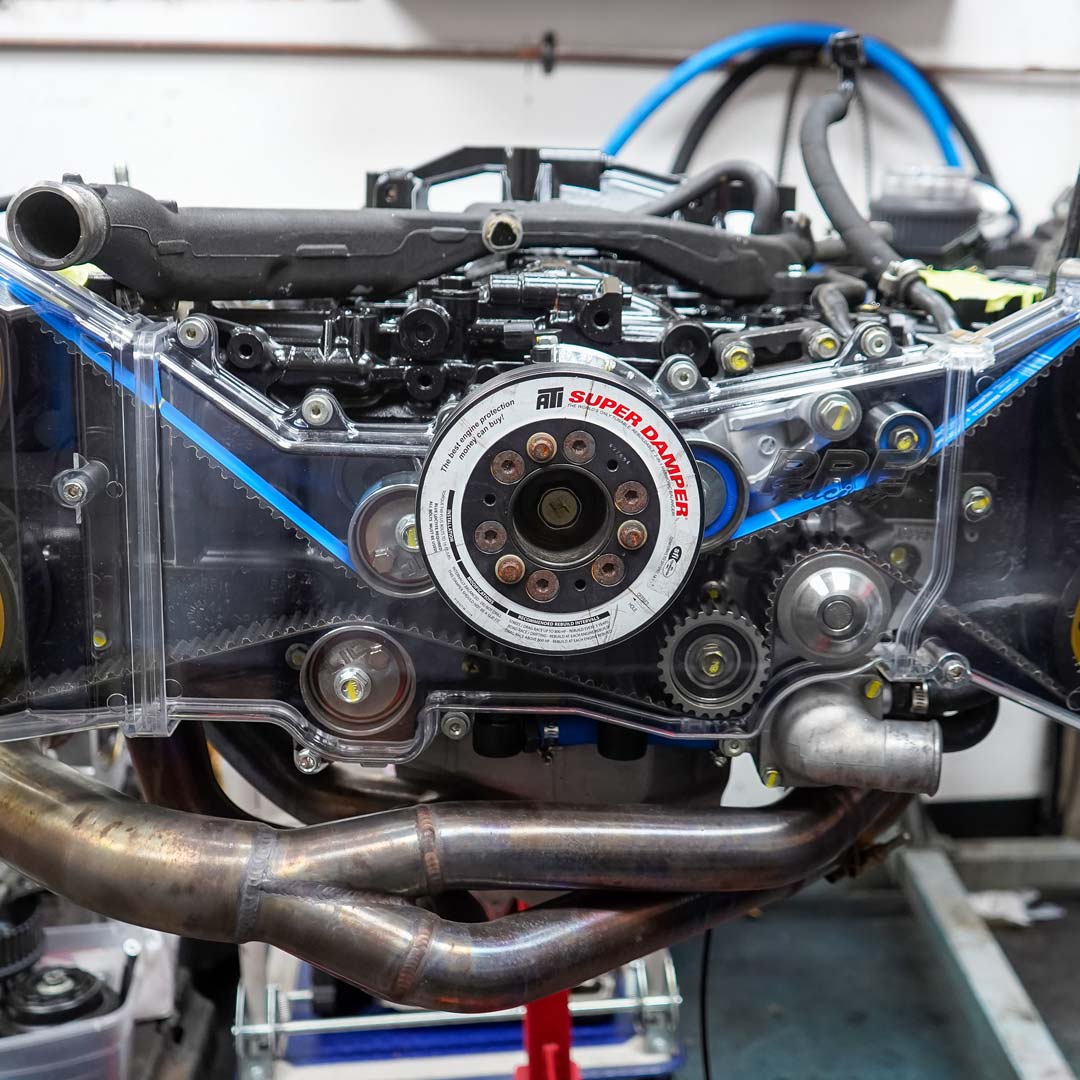 PRE Racing Clear Timing Belt Covers - Fits 2002-2014 Subaru WRX - 2004 ...